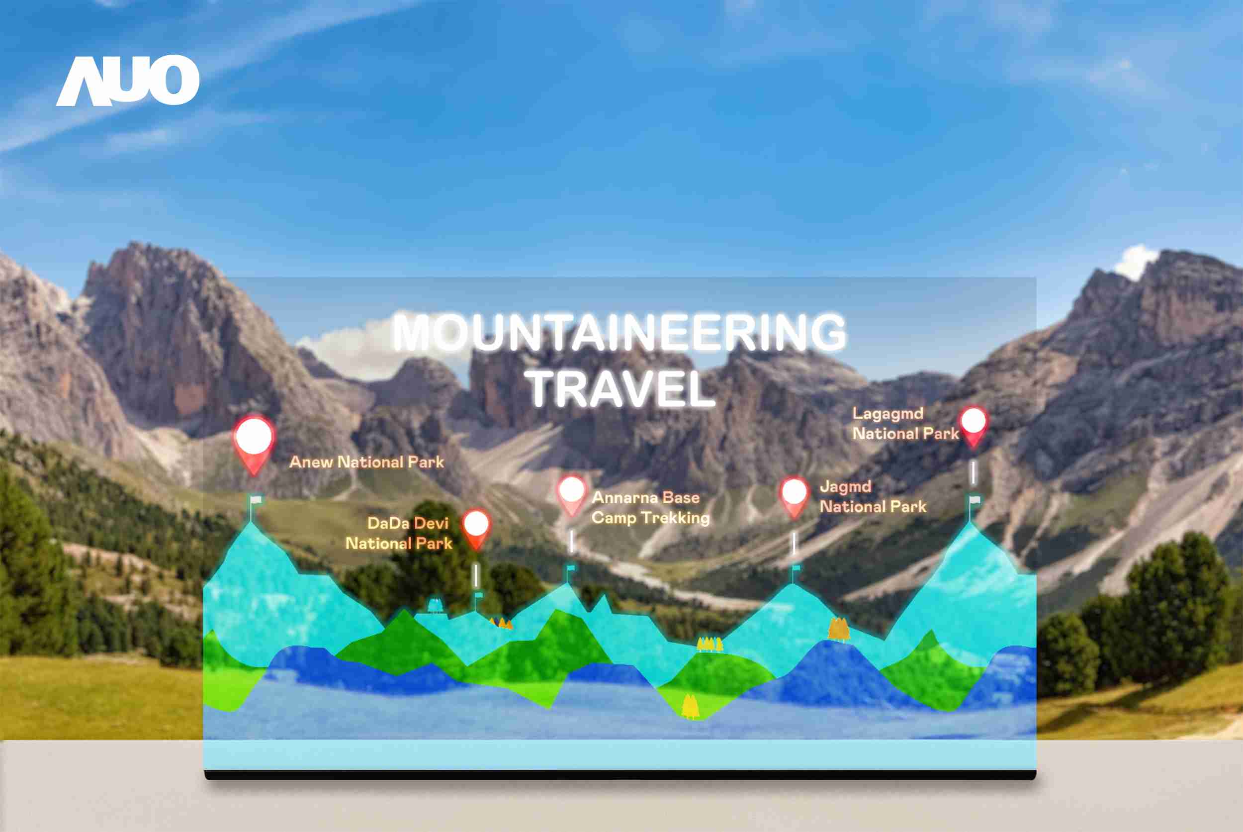 尊龙集团展示全球单片尺寸最大(*)42吋透明Micro LED显示器拼接而成的〝64吋透明Micro LED显示器〞，，，具备高透明度、、1,000 nits高亮度、、、广色域、、、采用三边无边框的无缝拼接等多重特色，，，呈现超高清、、、、细腻画质而不遮挡后方视觉，，满足层峰需求，，，可广泛运用于零售、、、艺术展览或商业空间等场域